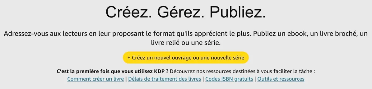 Comment publier un livre sur Amazon KDP