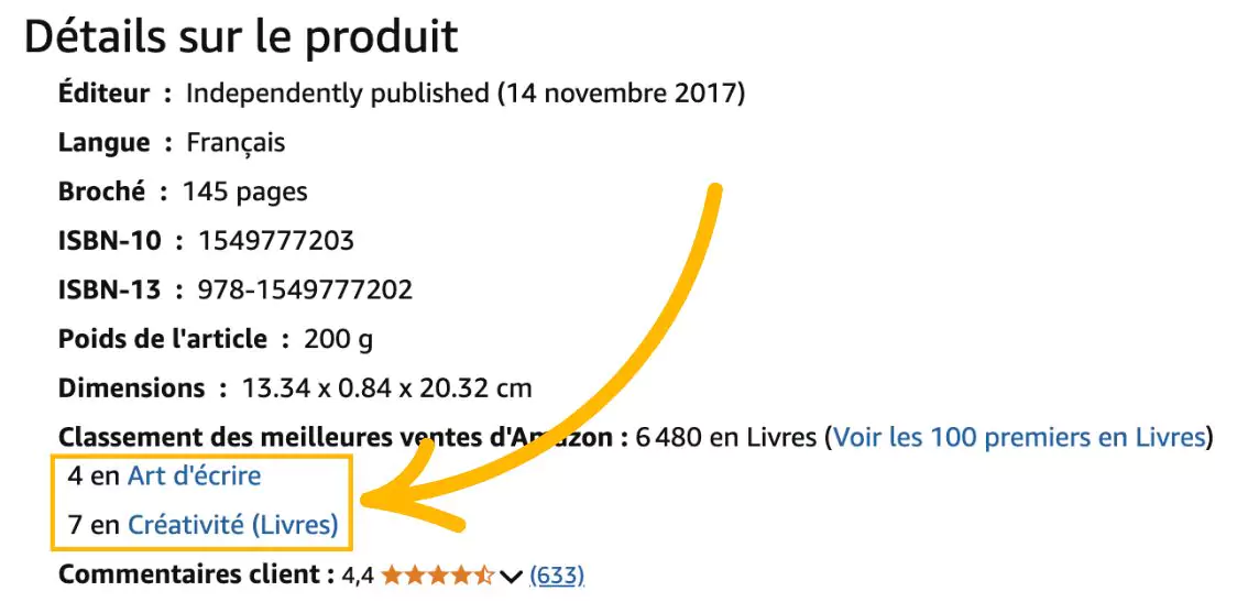 catégories amazon kdp